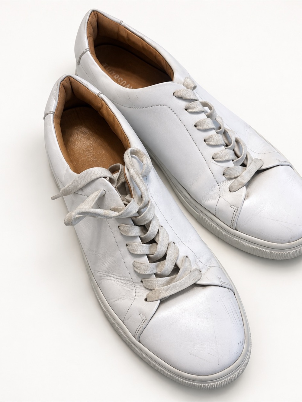 Thursday Premier Low Top White Leather Sneakers Men’s Size 13